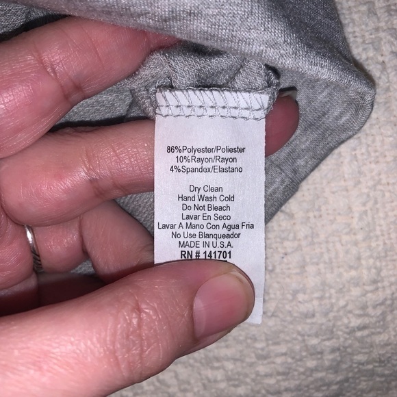 Heather Gray Star Printed Shirt Sleeve Sweatshirt - Picture 9 of 9